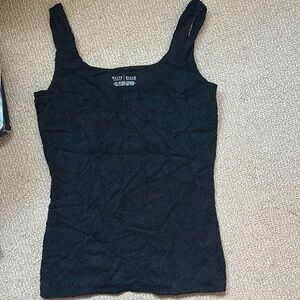 White House Black Market Fitted Black Tank Top